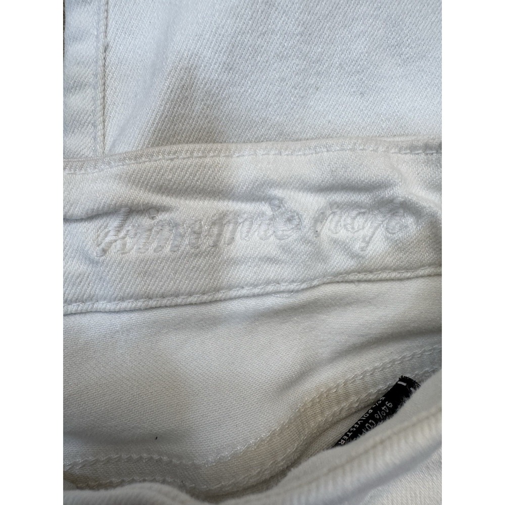 7 For All Mankind Kimmie Crop White Stretch Jeans Women's Size 25 = Size 0-2 - Picture 11 of 11